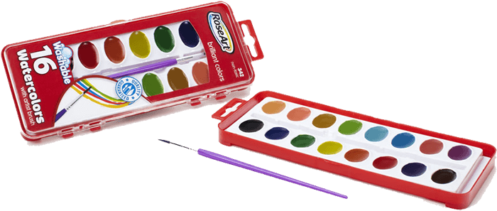 Washable Watercolors - Toy Instrument Clipart (800x800), Png Download