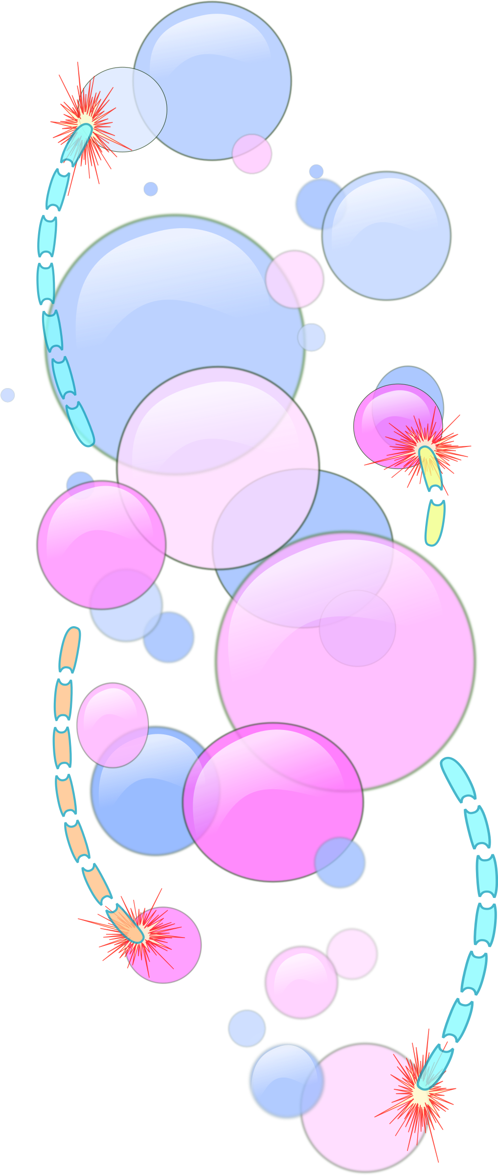 This Free Icons Png Design Of Bubbles And Worms - فقاعات كرتون Clipart (1018x2400), Png Download