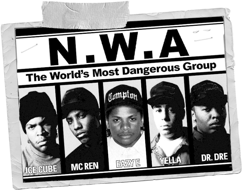 Lead Image Nwa Photo - Nwa The World's Most Dangerous Group Clipart (783x620), Png Download
