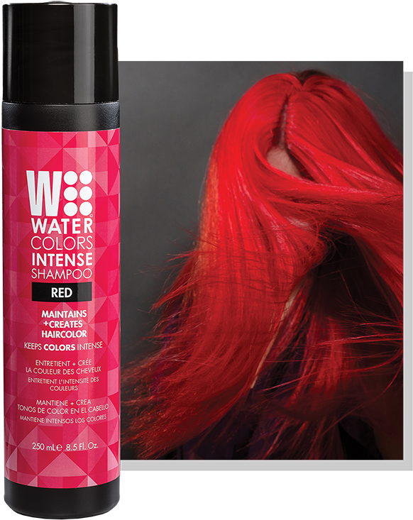 Watercolors - Tressa Watercolors Intense Shampoo Red Clipart (600x750), Png Download