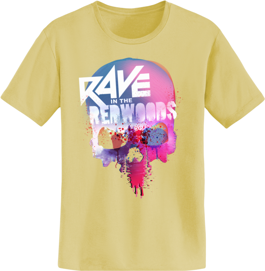 Rave Skull Men's - Active Shirt Clipart (872x892), Png Download
