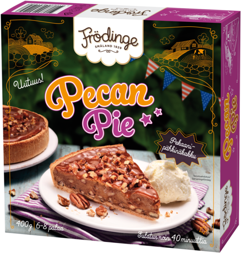 Frödinge Pecan Pie Pekaanipähkinäkakku 400 G - Pecan Paj Clipart (600x600), Png Download
