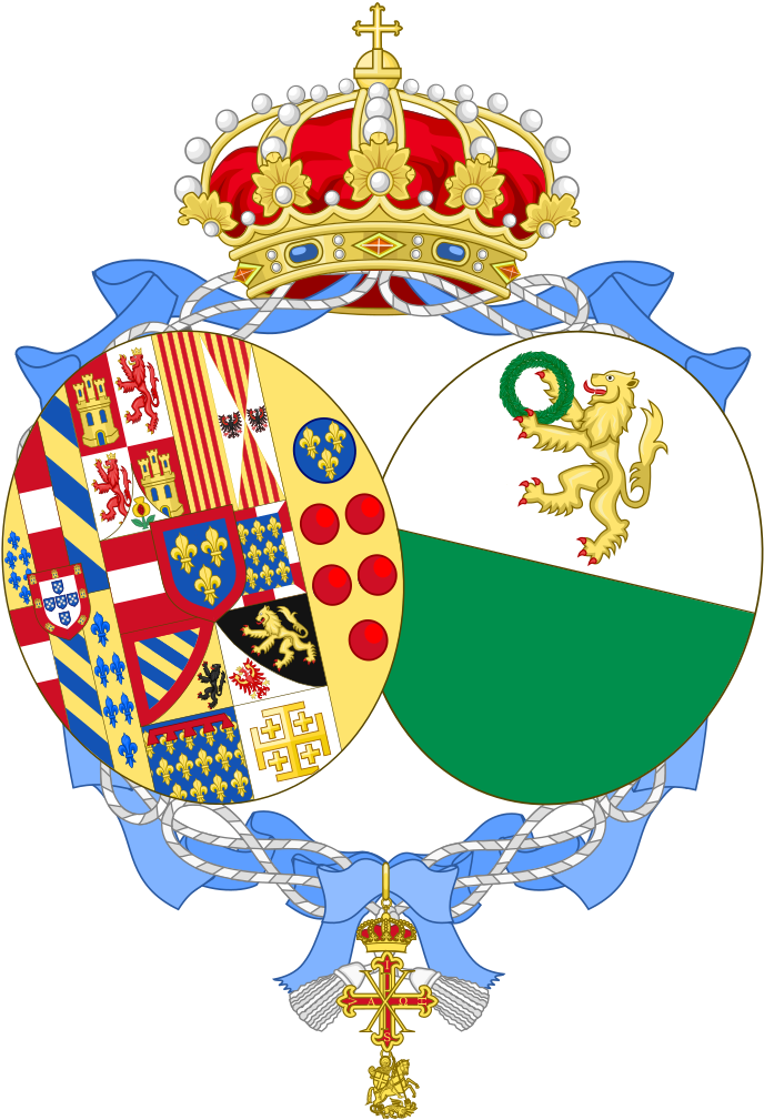 Coat Of Arms Of Camilla, Duchess Of Castro - Infanta Alicia, Duchess Of Calabria Clipart (713x1024), Png Download