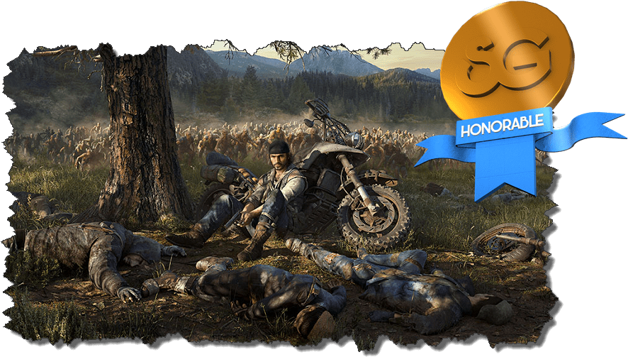 863 Days Gone - Days Gone Key Art Clipart (892x516), Png Download