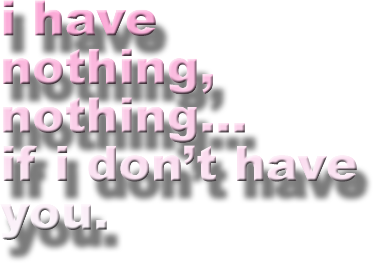 I Have Nothing I Have Nothing If I Don't Have You Whitney - Calligraphy Clipart (808x590), Png Download