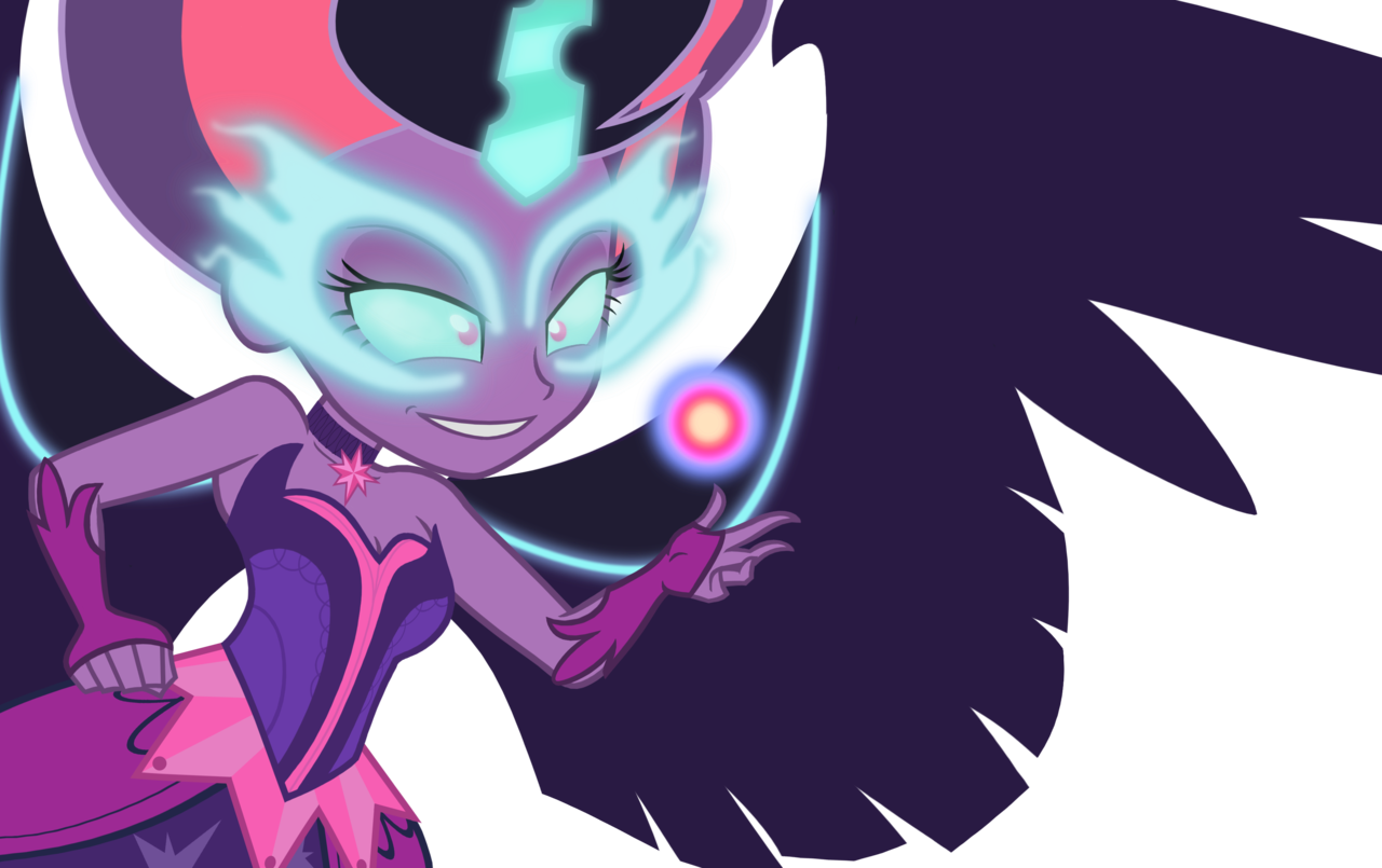 Darthlena, Clothes, Dark Magic, Dress, Equestria Girls, - Mlp Eg 3 Midnight Sparkle Vectors Clipart (1280x805), Png Download
