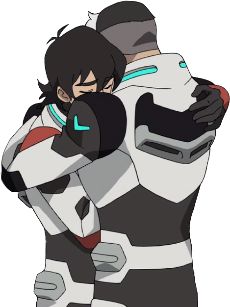 Shiro & Keith's Hug - Platonic Valentine's Day Cards Clipart (624x680), Png Download
