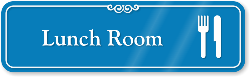 Lunch Room Hospital Showcase Sign - Sign Clipart (800x570), Png Download