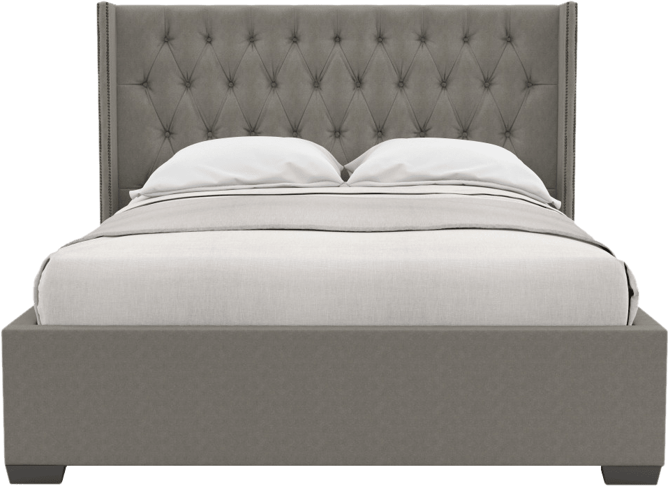 Bed Png - Queen Size Bed Png Clipart (2000x1036), Png Download