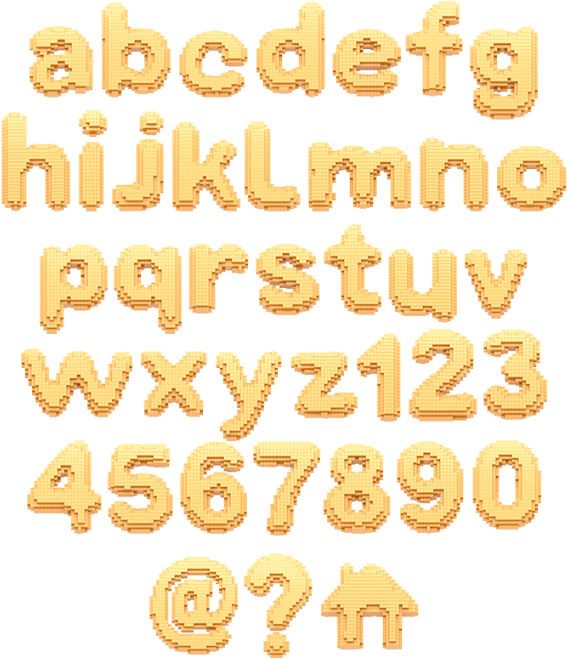 Yellow Pixel Font - Poster Clipart (595x706), Png Download