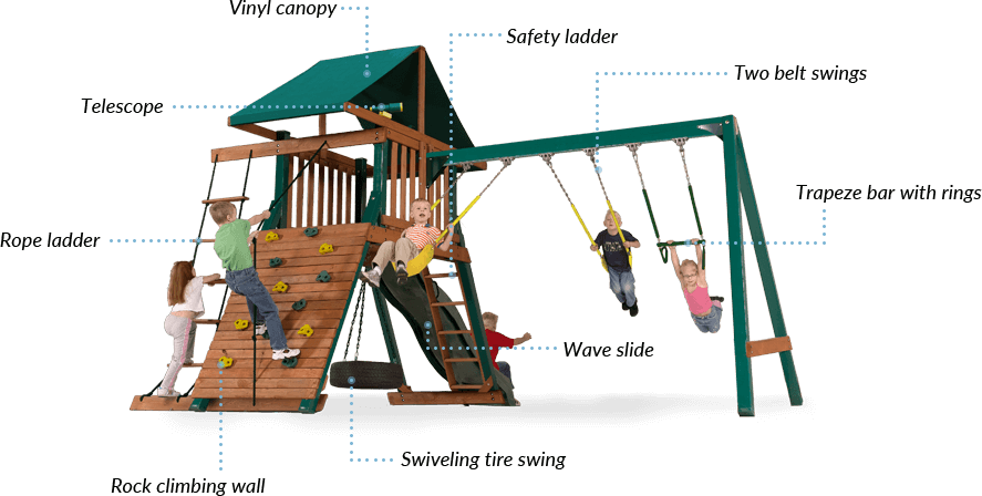 Swiveling Tire Swing - Heartland Captains Loft Clipart (887x448), Png Download