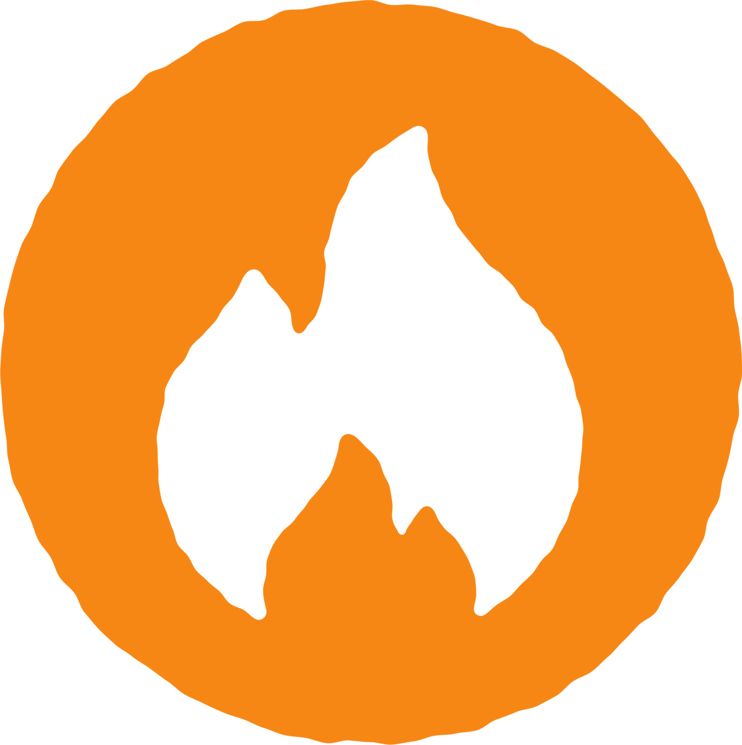 Lapellah - Orange Location Icon Png Clipart (1500x1506), Png Download