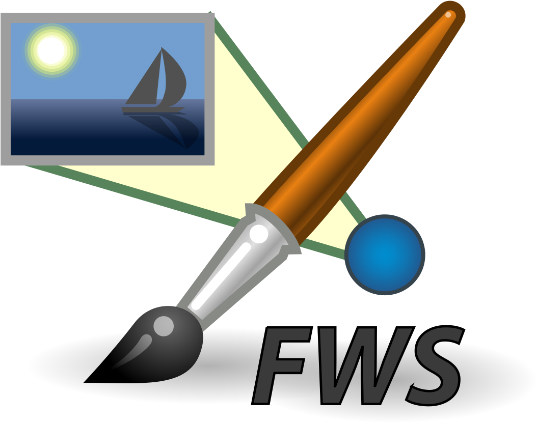 File - Bilderwerkstatt Icon - Svg - Microsoft Paint Brush Tool Clipart (1118x1024), Png Download