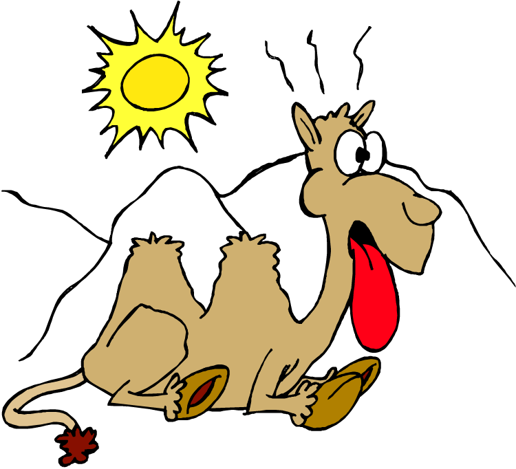 Heat Wave Coming - Panting Clipart - Png Download (750x682), Png Download