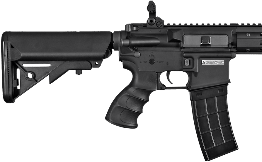 Tan/black - Airsoft Guns M4a1 Carbine Clipart (900x557), Png Download