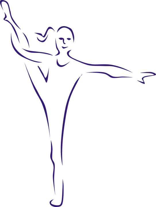 Gymnast, Gymnastic, Sports, Fitness, Athlete, Strength - Gymnastics Line Drawing Clipart (543x720), Png Download