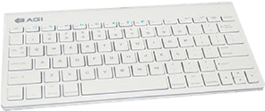 Kyb Bt 1082 For Ipad/ipod/iphone, Bluetooth, White - Computer Keyboard Clipart (700x700), Png Download