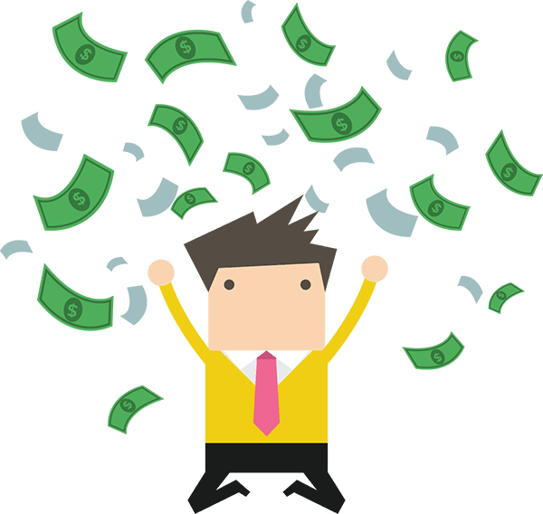 Estopping Clipart Pawn Shop - Raining Money Cartoon - Png Download (600x568), Png Download