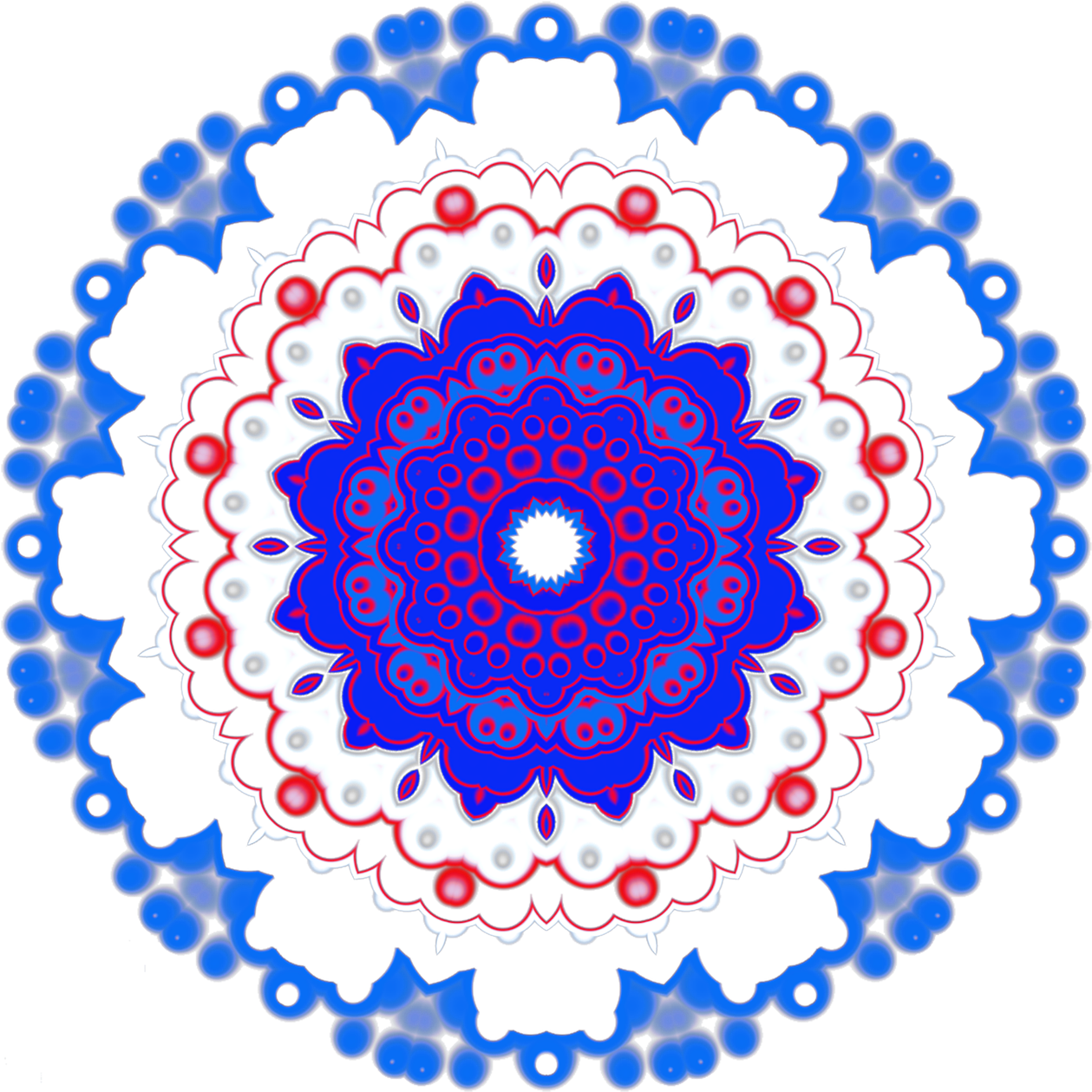 Patriotic Mandala Clipart (1280x1280), Png Download