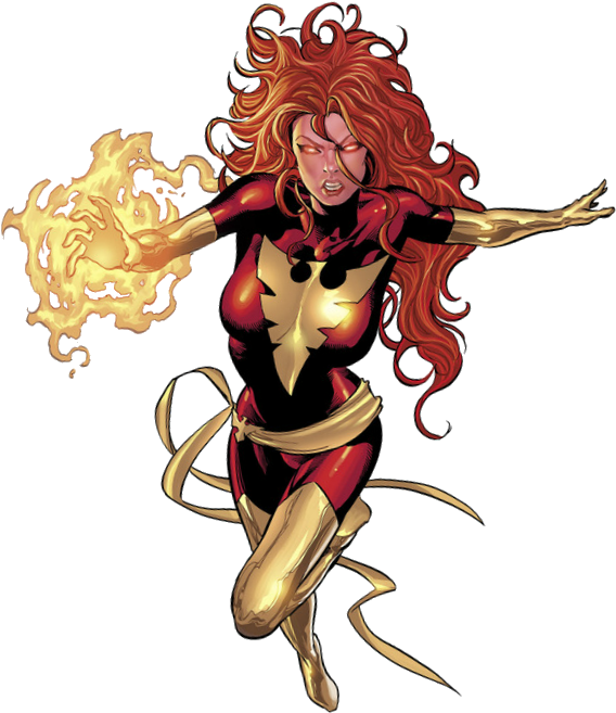 Marvel Phoenix Png - Dark Phoenix Jean Grey Clipart (575x671), Png Download