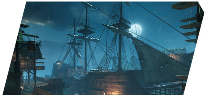 Cod Ghosts Pirate Ship Clipart (960x410), Png Download