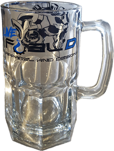 Live Fuel'd Mug - Pint Glass Clipart (600x608), Png Download