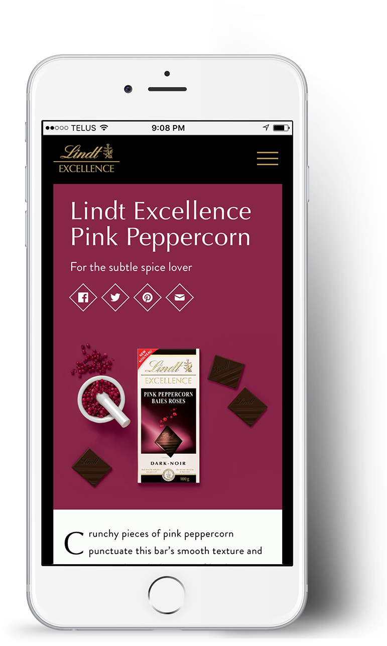 Lindt Mockup Mobile - Mobile Device Clipart (846x1424), Png Download