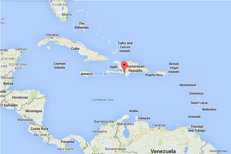 Click Map Of Haiti Below To Zoom In On Village Of Thiotte Clipart (955x633), Png Download