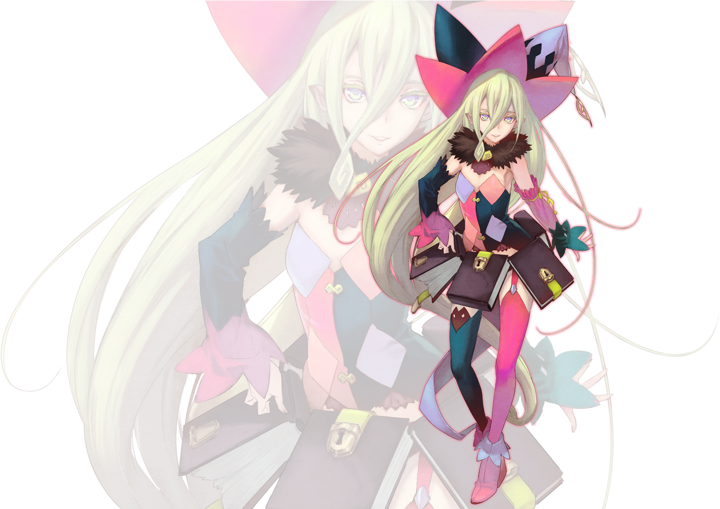 Tales Of Berseria Message Board For Playstation - Tales Of Berseria Magilou Figure Clipart (2000x1001), Png Download