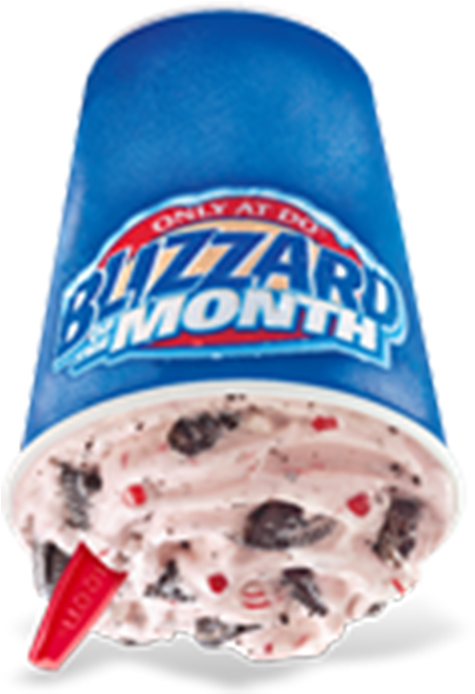 Candy Cane Oreo Blizzard® Treat - Dairy Queen Valentines Day Clipart (940x940), Png Download