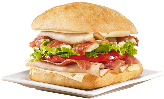 Turkey Blt - Hamburguer Com Presunto Png Clipart (729x600), Png Download