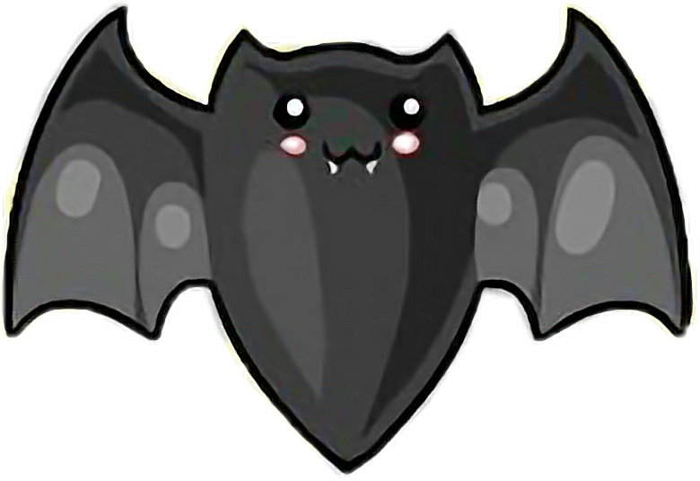 #halloween #nochedebrujas #bat #murcielago #negro #pipistrelli - Cartoon Clipart (780x536), Png Download