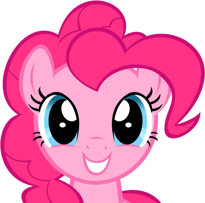 Happy Pumpkin Face Stencil Download - Pinkie Pie Face Mask Clipart (839x831), Png Download