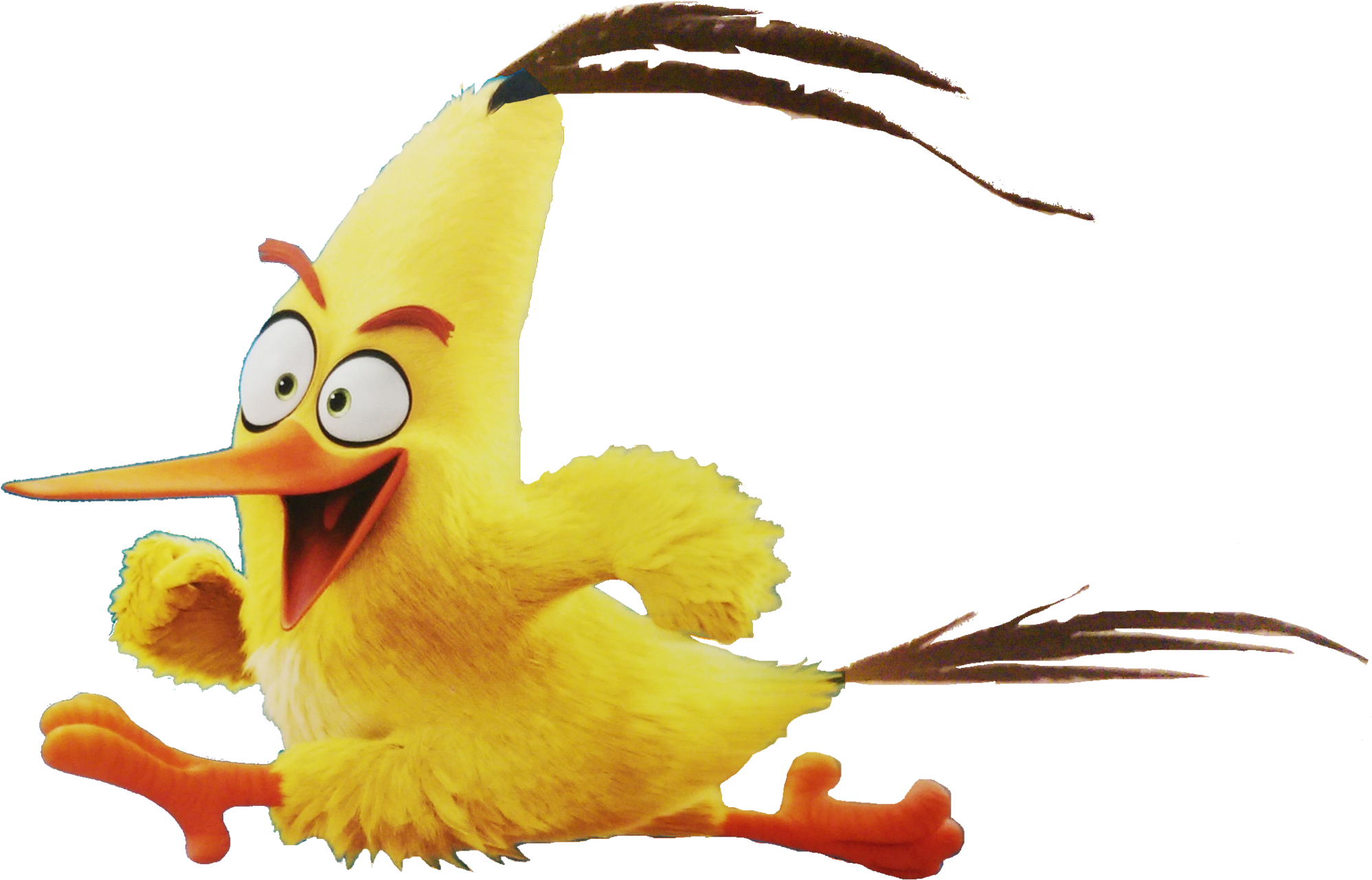 Abmovie Chuck Running - Angry Bird Movie Chuck Clipart (1997x1282), Png Download