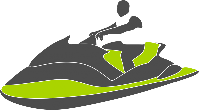 Green Jet Ski - Jet Ski Logo Vector Clipart (999x999), Png Download