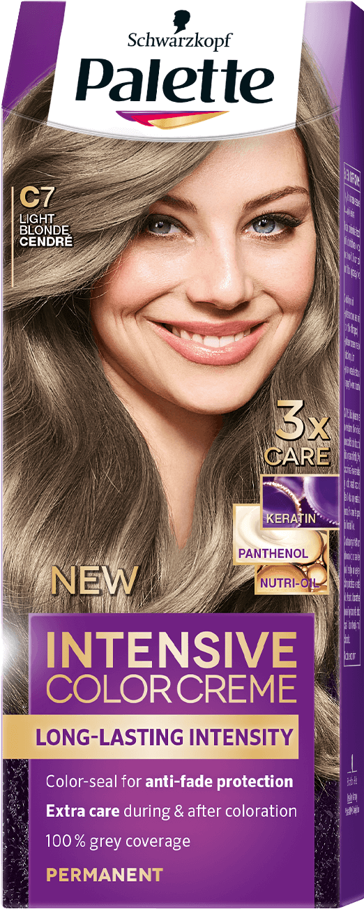Palette Com Icc Baseline C7 Light Blonde Cendre - Copper Hair Color Palette Clipart (970x1400), Png Download