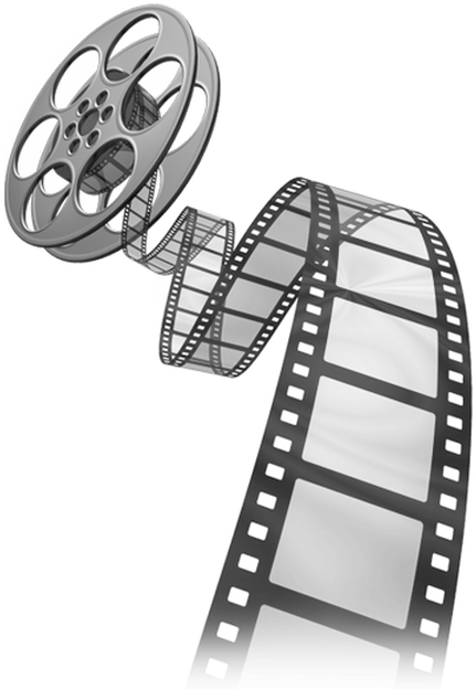 Top Film Strip - Film Reel Tattoo Design Clipart (642x623), Png Download