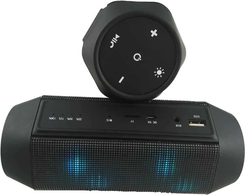Led Bluetooth Speakers Portable Party Speaker With - Subwoofer Clipart (1000x741), Png Download