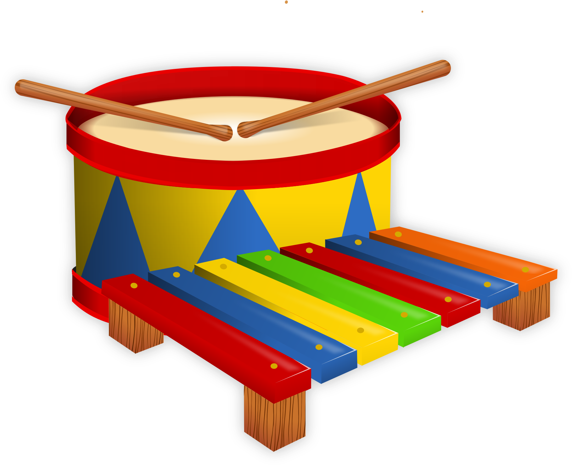 Tambor Png Desenho , Png Download - Toy Instrument Clipart (1818x1478), Png Download
