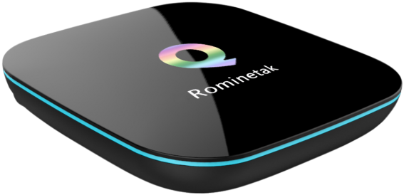 Rominetak Q-box 2gb Ram 16gb Flash 4k Hd 3d Android - Q Plus Tv Box Clipart (580x580), Png Download