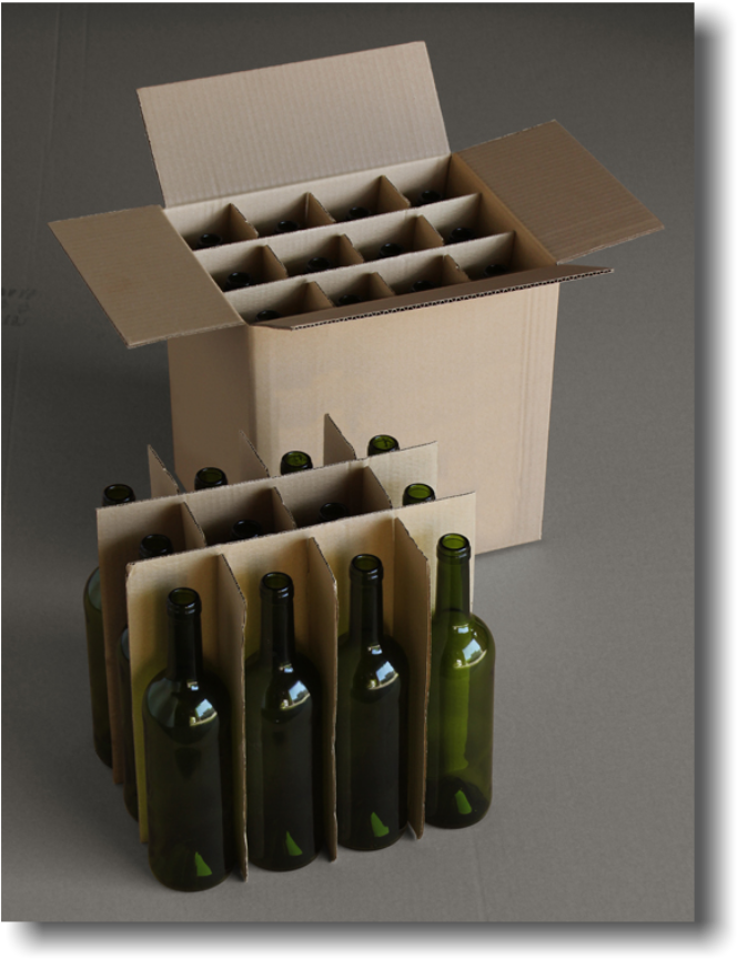 Caja Para 8 Botellas De Vino / Separador Montado Con - Plywood Clipart (698x902), Png Download