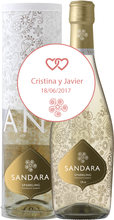 Otros Personalizado De Botella De Vino Etiqueta Cualquier - Sandara Vino Blanco Precio Clipart (400x950), Png Download