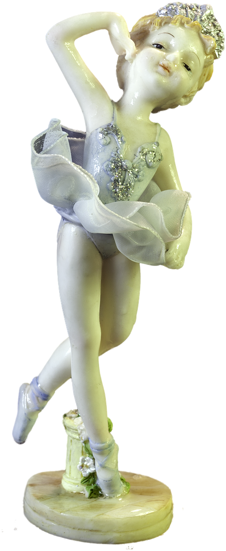 Porcelain Doll Ballerina Doll 3d Model - Figurine Clipart (572x1280), Png Download
