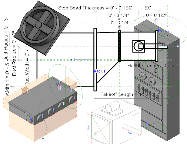 Revit Mep Families - Parametric Mep Revit Families Clipart (640x480), Png Download