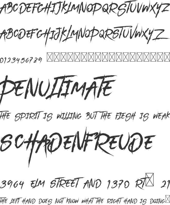 Darkheart Font Preview - Handwriting Clipart (660x794), Png Download