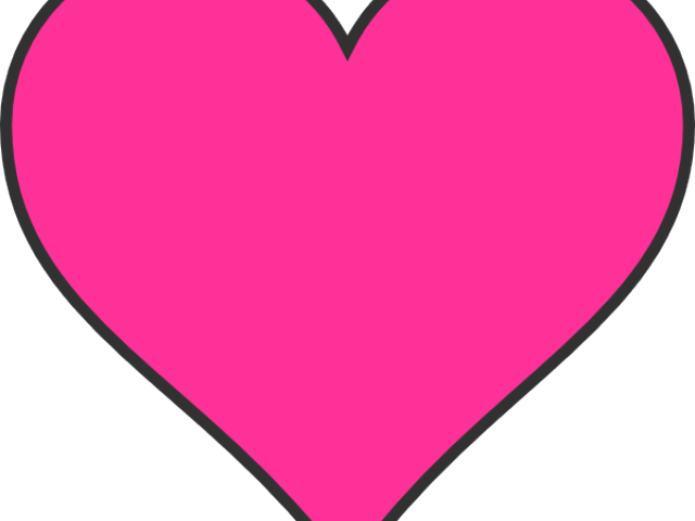 Dark Heart Cliparts - Pink Heart Clipart - Png Download (640x480), Png Download