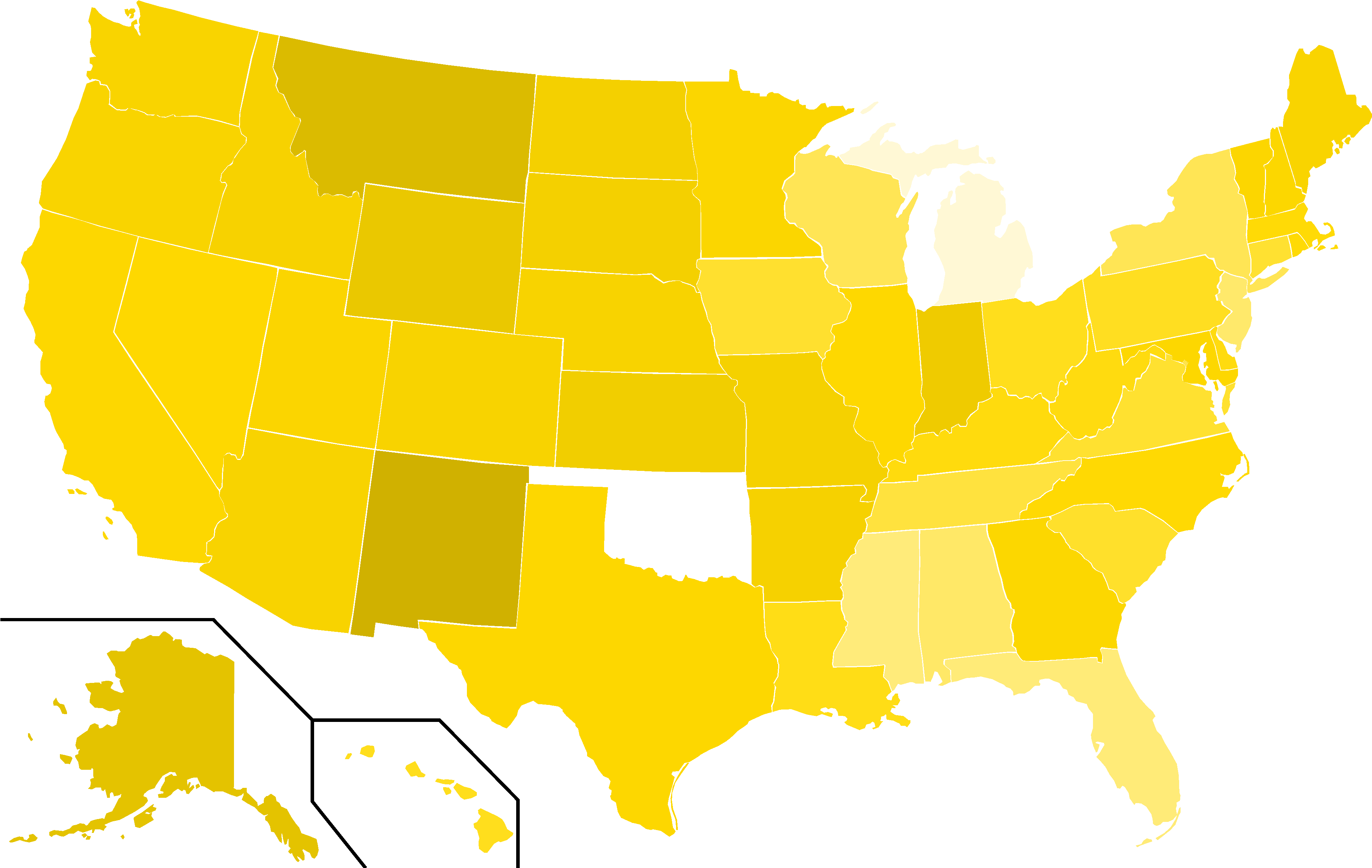 Libertarian Party Presidential Election Results, 2012 - States That Allow Corporal Punishment Clipart (4000x2473), Png Download