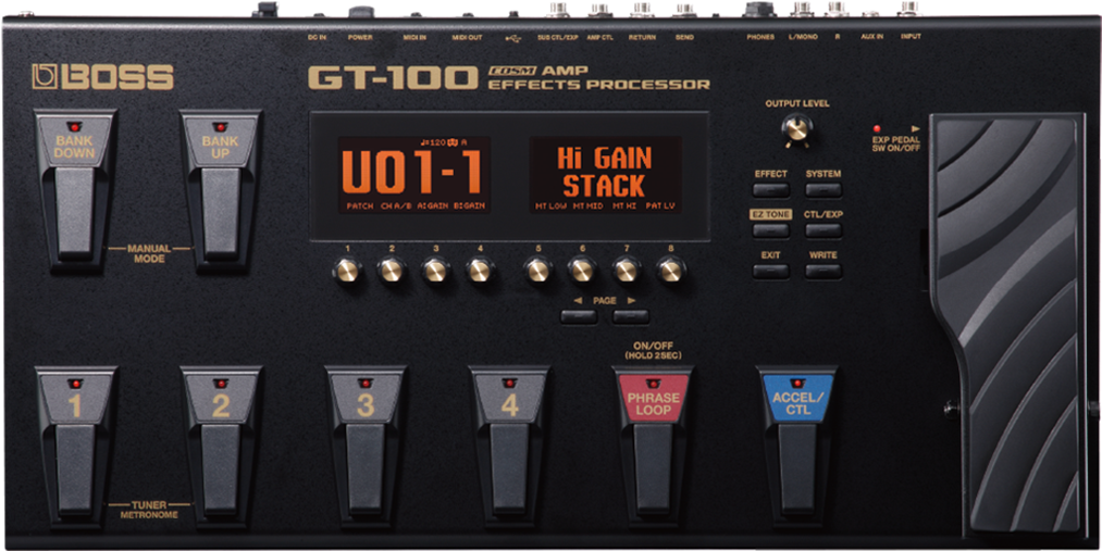 Gt-100 Ver - - Boss Gt 100 Clipart (1200x600), Png Download