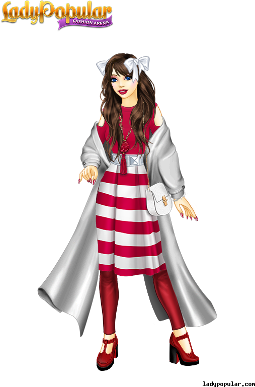 Image " - Lady Popular Fashion Arena Dress Clipart (600x800), Png Download