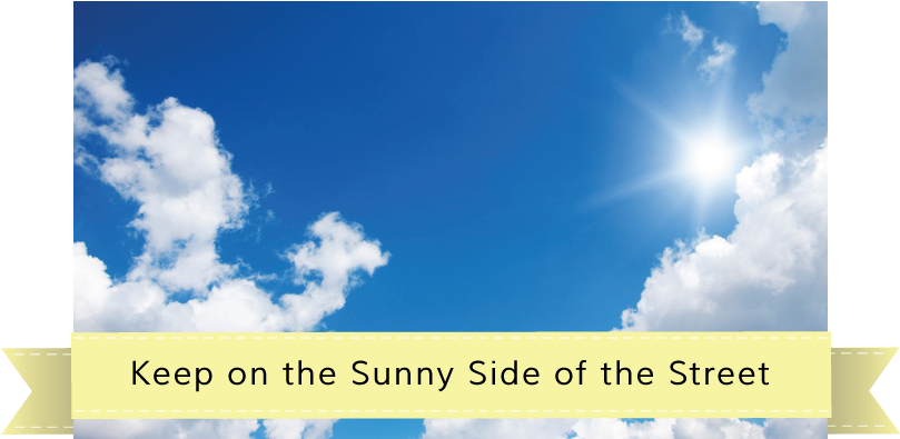 Sunny Side Banner - Sol En El Cielo Azul Clipart (810x403), Png Download